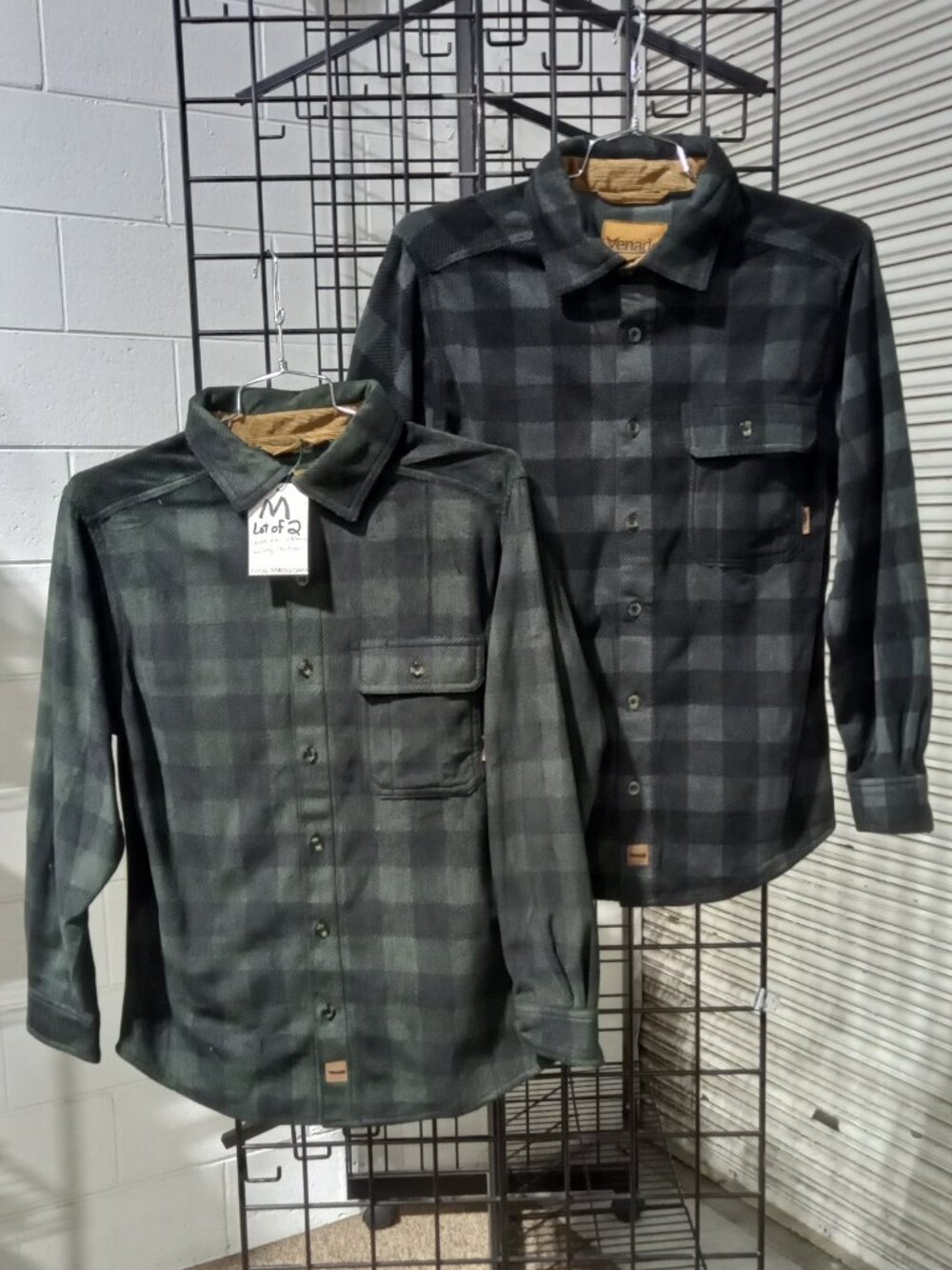 2 - Men's Long Sleeve Fleece Shirts | Medium